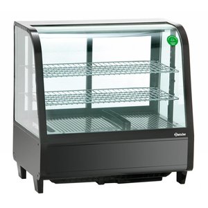 Bartscher Witryna chłodnicza prostokątna, 100 L, od 2°C do 12°C, nastawna, czarna Bartscher Witryna chłodnicza prostokątna, 100 L, od 2°C do 12°C, nastawna, czarna
