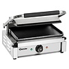 Bartscher Single Cast Iron Contact Grill, Smooth Grill Plate, 335 x 230 mm, 2,2 kW