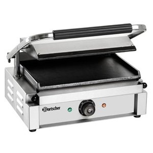 Bartscher Grill kontaktowy pojedyńczy żeliwny, płyta gładka, 335 x 230 mm, 2,2 kW