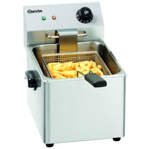 Bartscher Countertop Electric Fryer 8 L, 3,25 kW with Handle on Housing