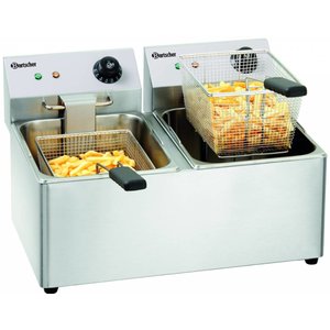 Bartscher 2-Tank Countertop Electric Fryer 8 L, 6,5 kW Bartscher 2-Tank Countertop Electric Fryer 8 L, 6,5 kW