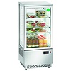 Bartscher Refrigerated Display Square, 78 L, from 2°C to 12°C, Countertop, Silver