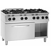 Bartscher Gas Cooker with 6 Burners, Open Cupboard and Electric Oven GN 2/1, 34,5 kW Bartscher Gas Cooker with 6 Burners, Open Cupboard and Electric Oven GN 2/1, 34,5 kW