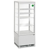 Bartscher Refrigerated Display Square, 98 L, from 2°C to 12°C, Countertop, White