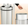 Bartscher 50 L Round Stainless steel Waste Bin, Swivel Lid