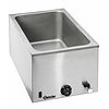 Bartscher Countertop Electric Bain Marie, 1-Chamber with Drain Tap, GN 1/1, 1,2 kW