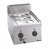 Bartscher Countertop Electric Bain Marie, 1-Chamber with Drain Tap, GN 1/4, 1,4 kW