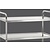 Bartscher Nickel-Chrome Steel 5 Tier Service Trolley 1540 x 600 x 920 mm