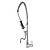 Bartscher Single Lever Deck Mounted Pre-Rinse Faucet with Spout, Height 1540 mm