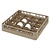 Bartscher Brown Dishwasher Glasses Basket 16 compartments / 500 x 500 x 100 mm