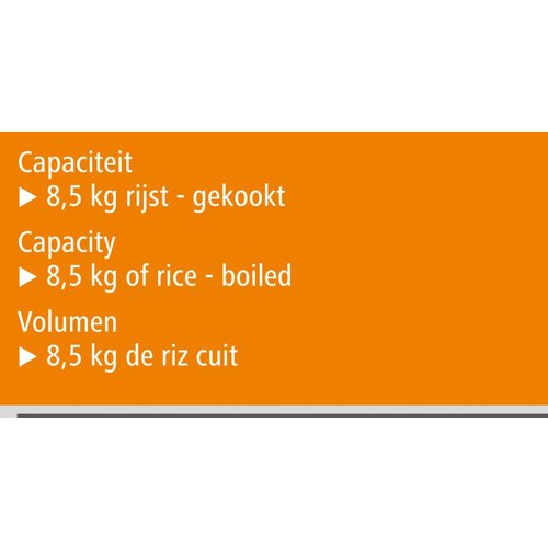 Bartscher Podgrzewacz do ryżu 8,5 kg ryżu 0,11 kW z ogrzewaniem obwodowym i powłoką nieprzywierającą Bartscher Podgrzewacz do ryżu 8,5 kg ryżu 0,11 kW z ogrzewaniem obwodowym i powłoką nieprzywierającą
