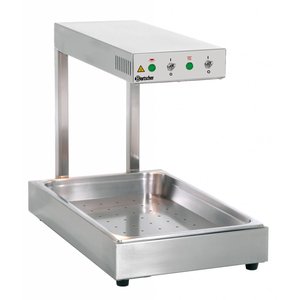 Bartscher Mostek grzewczy 1/1 GN, 900W, od 22 do 53°C, z perforowaną blachą Bartscher Mostek grzewczy 1/1 GN, 900W, od 22 do 53°C, z perforowaną blachą