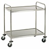 Bartscher Nickel-Chrome Steel 2 Tier Service Trolley 945 x 600 x 920 mm