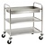 Bartscher Nickel-Chrome Steel 3 Tier Service Trolley 945 x 600 x 920 mm