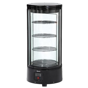 Bartscher Witryna cukiernicza okrągła, 72 L, od 2°C do 10°C, nastawna, czarna Bartscher Witryna cukiernicza okrągła, 72 L, od 2°C do 10°C, nastawna, czarna