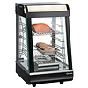 Bartscher Countertop Heating Display 52 L, 3-Level, 1,20 kW, from 30 to 110 °C, with Slanted Glass, Black