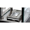 Bartscher Countertop Heating Display 52 L, 3-Level, 1,20 kW, from 30 to 110 °C, with Slanted Glass, Black