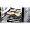 Bartscher Countertop Heating Display 52 L, 3-Level, 1,20 kW, from 30 to 110 °C, with Slanted Glass, Black