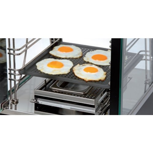 Bartscher Countertop Heating Display 52 L, 3-Level, 1,20 kW, from 30 to 110 °C, with Slanted Glass, Black Bartscher Countertop Heating Display 52 L, 3-Level, 1,20 kW, from 30 to 110 °C, with Slanted Glass, Black