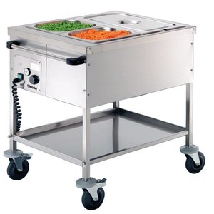 Bartscher Mobile Electric Bain Marie, 1-Chamber with Drain Tap, , 1 kW Bartscher Mobile Electric Bain Marie, 1-Chamber with Drain Tap, , 1 kW