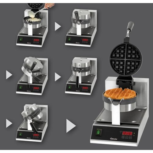 Bartscher Belgian Waffle Maker, 1 kW Bartscher Belgian Waffle Maker, 1 kW