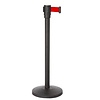 Saro Barrier Post (h)915 mm, Black with Red Tape 1800 mm, 8,45 kg