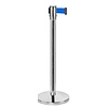 Saro Barrier Post (h)915 mm, Silver with Blue Tape 1800 mm, 8,45 kg