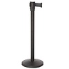 Saro Barrier Post (h)915 mm, Black with Black Rope 1800 mm, 8,45 kg