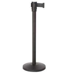 Saro Barrier Post (h)915 mm, Black with Black Rope 1800 mm, 8,45 kg Saro Barrier Post (h)915 mm, Black with Black Rope 1800 mm, 8,45 kg