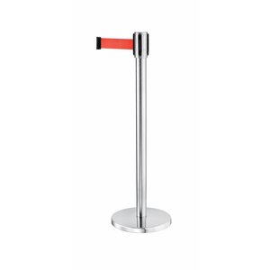 TOM-GAST Barrier Post (h)595 mm, Silver with Red Tape 1500 mm TOM-GAST Barrier Post (h)595 mm, Silver with Red Tape 1500 mm