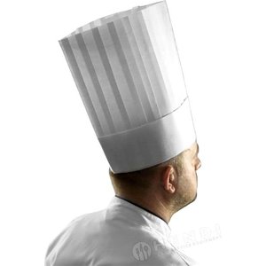 Hendi LE GRAND CHEF chef's cap white, set of 10 Hendi LE GRAND CHEF chef's cap white, set of 10