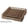 Bartscher Kosz do zmywarki na szkło 49 przegród / 500 x 500 x 142 mm, brązowy