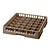 Bartscher Brown Dishwasher Glasses Basket 36 compartments / 500 x 500 x 100 mm