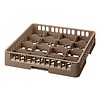 Bartscher Brown Dishwasher Glasses Basket 16 compartments / 500 x 500 x 100 mm