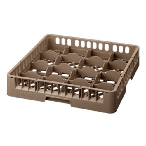 Bartscher Brown Dishwasher Glasses Basket 16 compartments / 500 x 500 x 100 mm Bartscher Brown Dishwasher Glasses Basket 16 compartments / 500 x 500 x 100 mm
