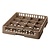 Bartscher Brown Dishwasher Glasses Basket 16 compartments / 500 x 500 x 100 mm