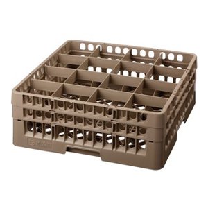 Bartscher Kosz do zmywarki na szkło 16 przegród / 500 x 500 x 183 mm, brązowy Bartscher Kosz do zmywarki na szkło 16 przegród / 500 x 500 x 183 mm, brązowy