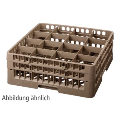Bartscher Kosz do zmywarki na szkło 16 przegród / 500 x 500 x 306 mm, brązowy Bartscher Kosz do zmywarki na szkło 16 przegród / 500 x 500 x 306 mm, brązowy