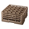 Bartscher Kosz do zmywarki na szkło 25 przegród / 500 x 500 x 266 mm, brązowy