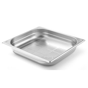 Hendi Stainless Steel Gastronorm Container 2/3 65 mm, Perforated Hendi Stainless Steel Gastronorm Container 2/3 65 mm, Perforated