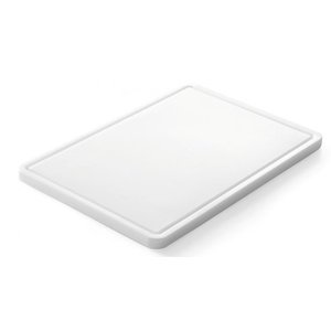 Hendi Polyethylene Cutting Board 250 x 355 mm White with Cutout