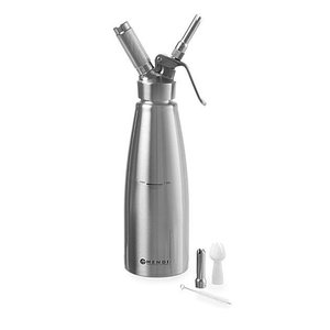 Hendi Stainless Steel Whipped Cream Dispenser 1 L, (with 3 Different Nozzles) Hendi Stainless Steel Whipped Cream Dispenser 1 L, (with 3 Different Nozzles)