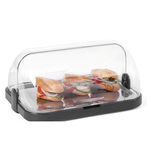 Hendi Witrynka bufetowa chłodząca prostokątna z pokrywą roll-top 440 x 320 mm