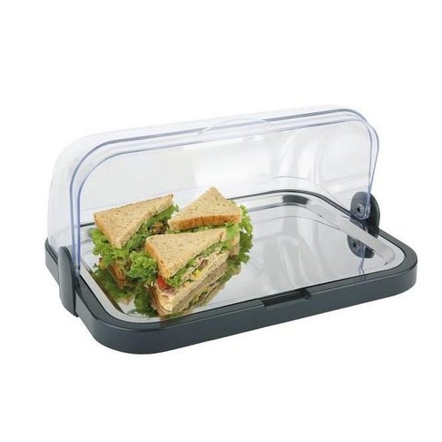 Hendi Witrynka bufetowa chłodząca prostokątna z pokrywą roll-top 440 x 320 mm