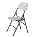 Hendi Light Grey Catering Folding Chair for Outdoor Use