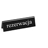 Hendi Tabliczka informacyjna, stojąca - Rezerwacja, dwustronna, 130x35x(H)40