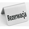 Hendi Tabliczka informacyjna, stojaca - rezerwacja, 50x40 mm - zestaw 4 szt.