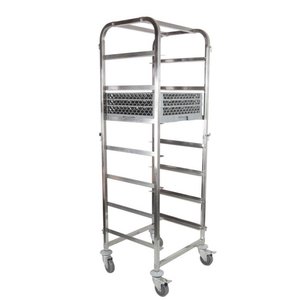 XXLselect Trolley for transporting dishwasher baskets 7 x 500x500 mm XXLselect Trolley for transporting dishwasher baskets 7 x 500x500 mm
