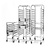 XXLselect Double trolley for transporting containers 12xGN1 / 1