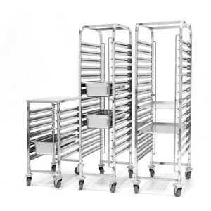 XXLselect Double trolley for transporting containers 30xGN1 / 1 XXLselect Double trolley for transporting containers 30xGN1 / 1